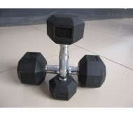 Rubber Coated Hex Dumbells 2.5 Kg x 1 Pair